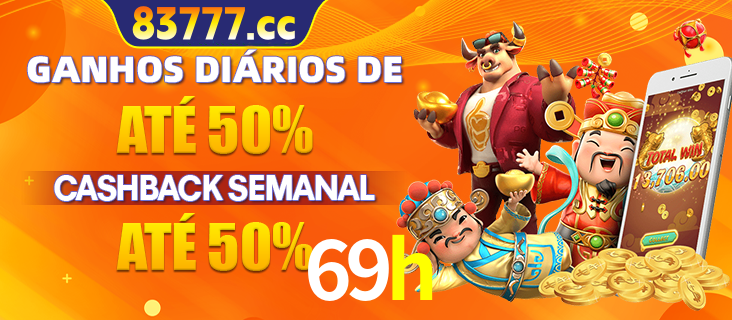 Anúncio de um membro ganhador do cassino 69h que ganhou R$2.193.486,00 jogando o slot PG Fortune Tiger, com os mascotes do jogo comemorando o prêmio.