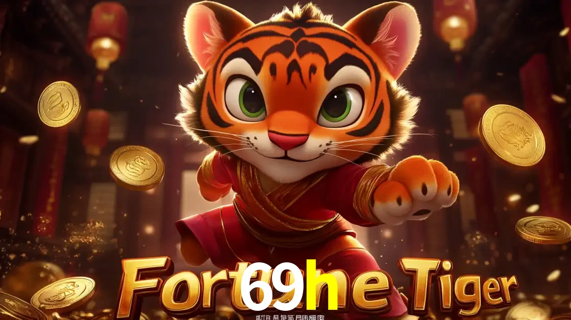 O carismático mascote do jogo de slot Fortune Tiger, um tigre fofo em pose de artes marciais, pronto para trazer sorte e multiplicadores de ganhos no cassino online 69h.
